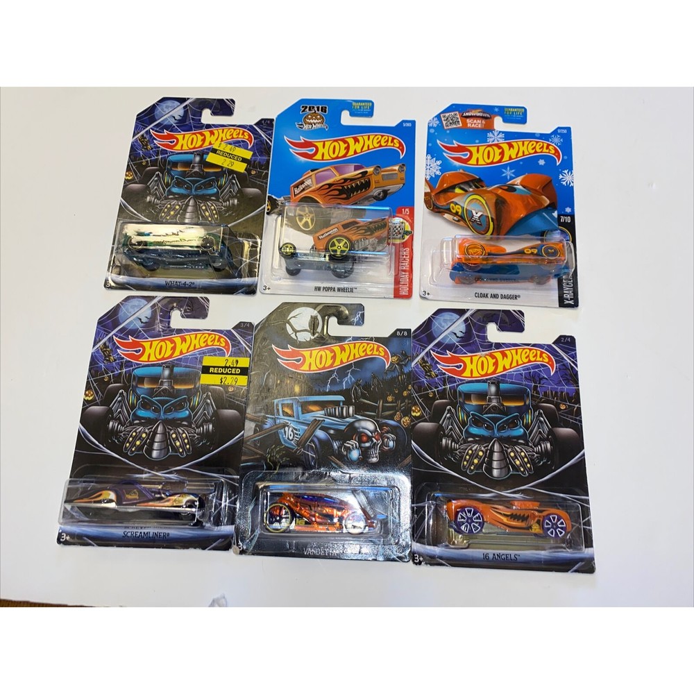 Hot Wheels Christmas Holiday Target Snowflake Dagger Kmart Lot Halloween